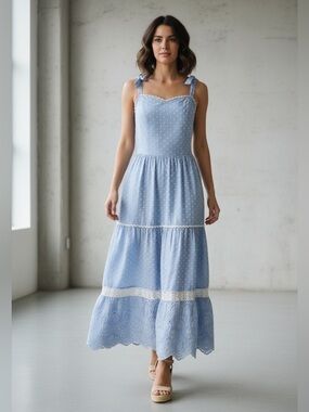 shabby chic cocktail dress | Dresses | New Treasures By Shabby Chic Blue Flower M Retro color:Blue square neck dresses Untitled Supper Club - size cocktail dresses under